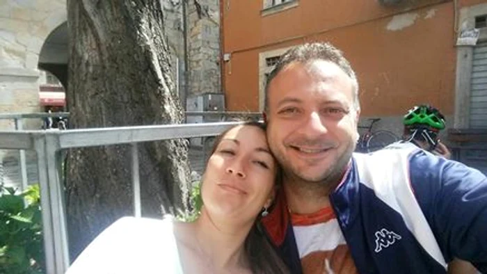 
    Aurelia Dogaru şi soţul său, Fabio Graziani FOTO: Facebook  