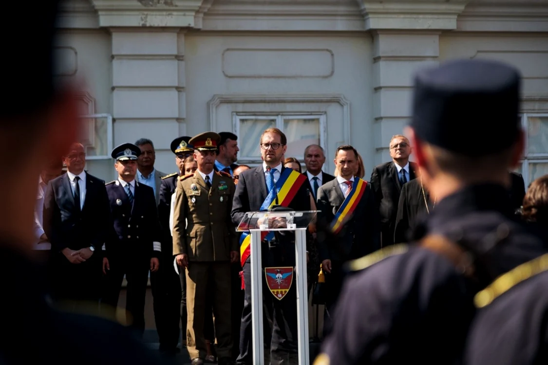 Dominic Fritz în Piaţa Unirii