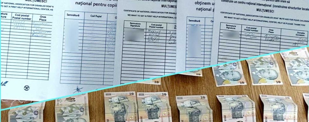 Escroci prinşi cerând bani pentru o fundaţie inventată. Câți bani au făcut în doar 10 minute 