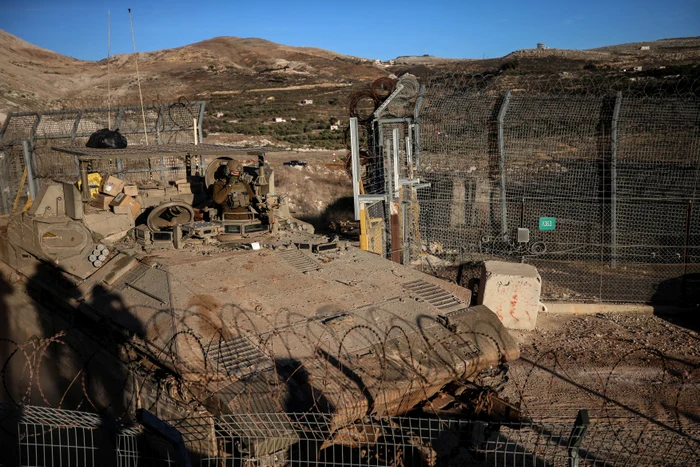 Tancuri israeliene în Înălțimile Golan FOTO PROFIMEDIA