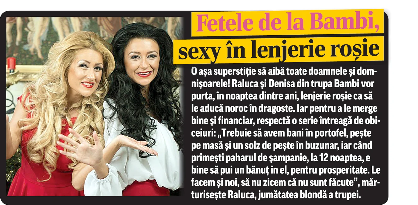 Fetele de la Bambi,  sexy în lenjerie roşie