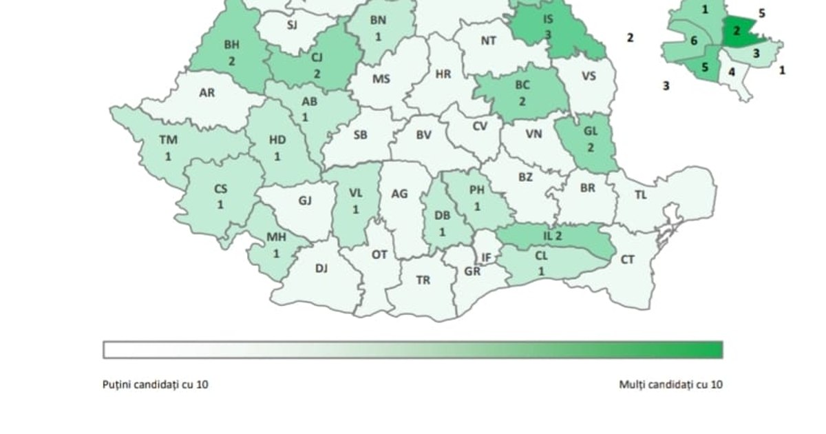 Bacalaureat 2024. Unde s-au luat cele mai multe medii de 10. Harta pe ...