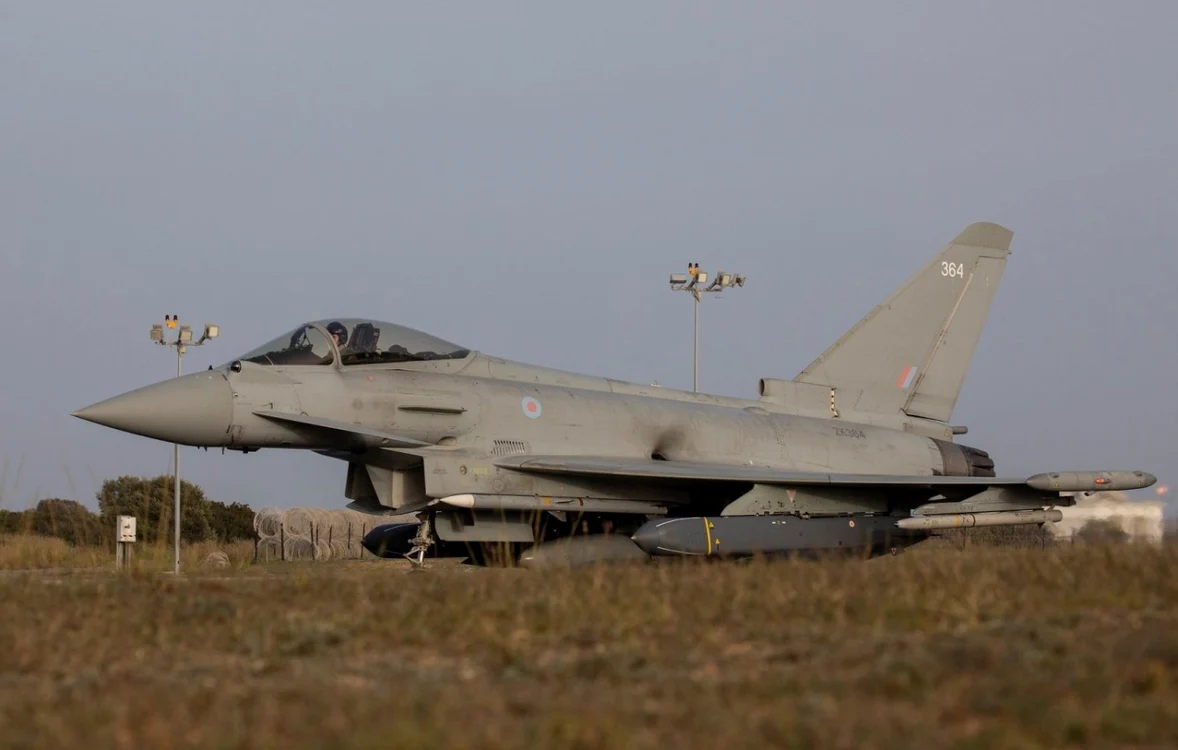 Un avion Eurofighter Typhoon al RAF FOTO: RAF/Facebook