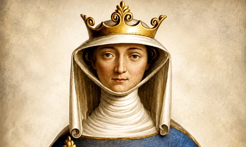 Regina Isabella a Franței foto Profimedia prelucrată cu AI png