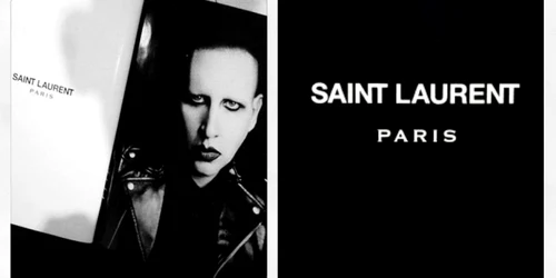 marilyn manson pentru saint laurent