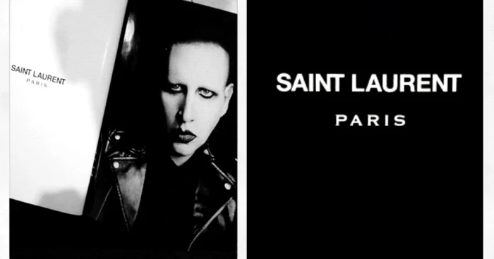 marilyn manson pentru saint laurent