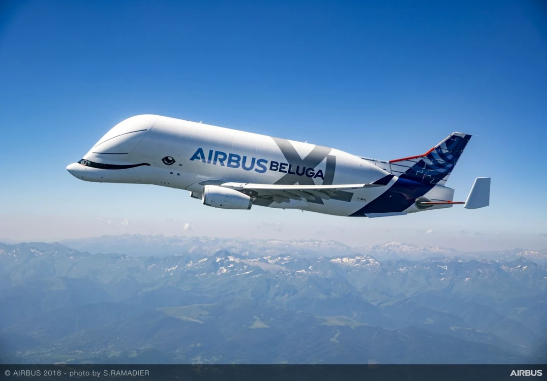 Uriaşul Beluga XL a executat primul zbor-test pe 19 iulie, la Toulouse Foto: airbus.com