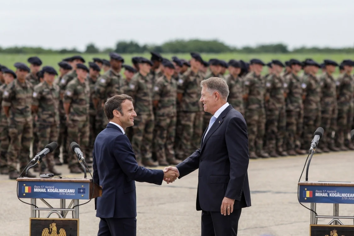 Emmanuel Macron si Klaus Iohannis. FOTO Inquam Photos / Octav Ganea