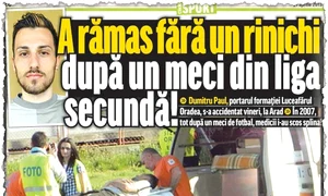 Dumitru Paul e considerat  unul dintre cei mai  talentaţi portari din România (Foto: luceafarulfelix ro) jpeg