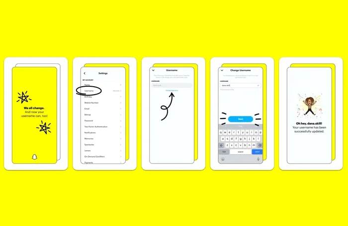 Tutorial schimbare nume de utilizator / Sursa foto: Snapchat