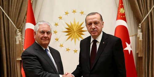 Intrevedere Rex Tillerson cu Recep Tayyip Erdogan la Ankara FOTO EPA-EFE