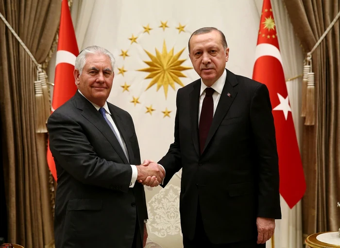 Intrevedere Rex Tillerson cu Recep Tayyip Erdogan la Ankara FOTO EPA-EFE