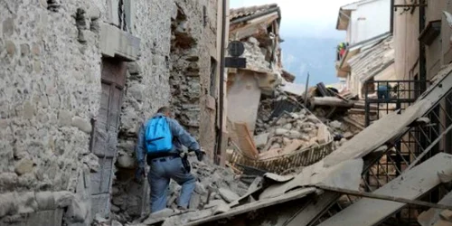 Cutremur în Amatrice Italia FOTO AFP