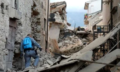 Cutremur în Amatrice Italia FOTO AFP
