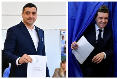 George Simion și Nicusor Dan