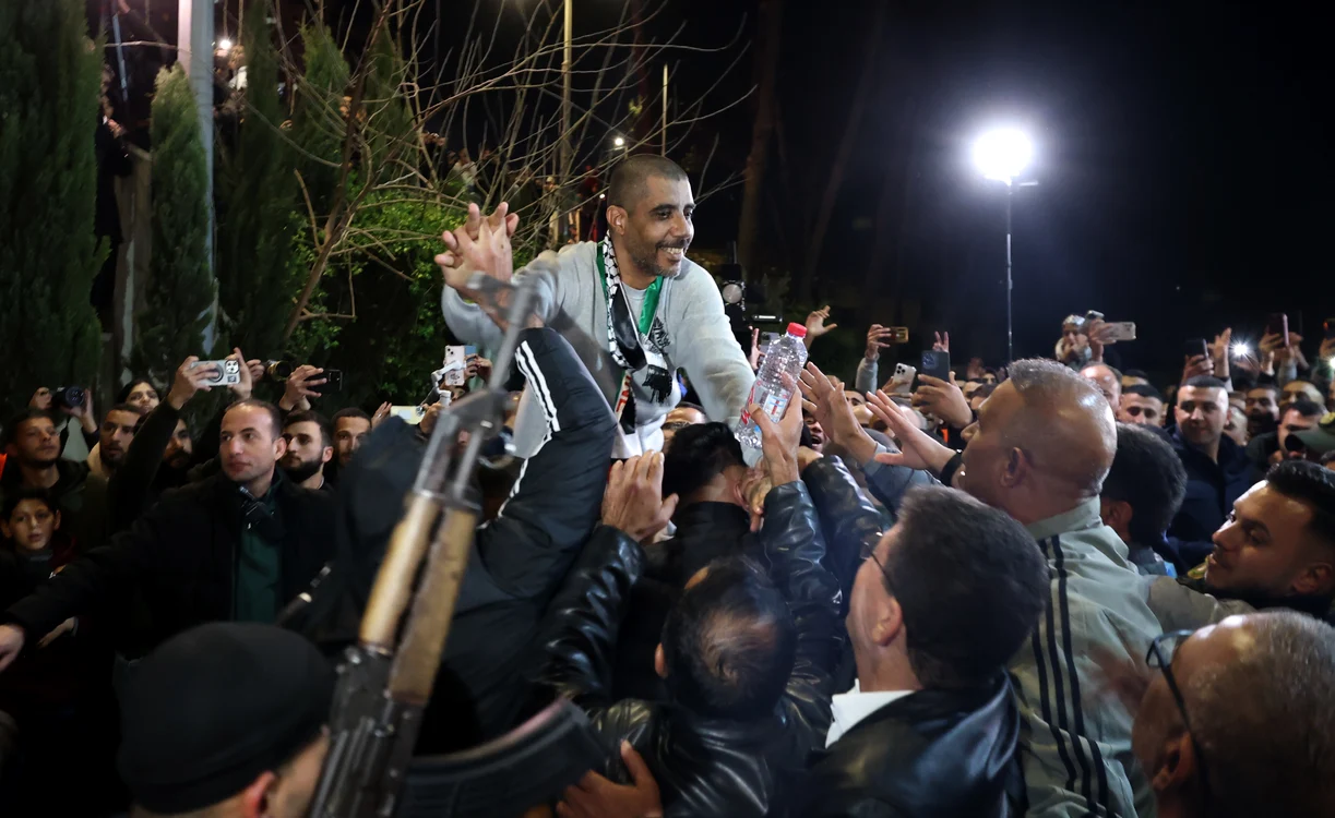 Zakaria Zubeidi a fost eliberat în schimbul din 30 ianuarie FOTO EPA-EFE