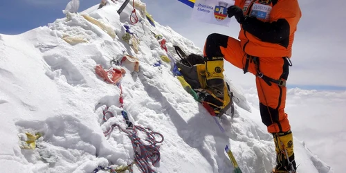 Pe vârful Lhotse. FOTO