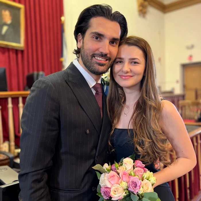 Jonathan Tetelman și soția sa Andreea FOTO Facebook