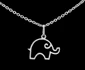 Pandantiv elefant contur jpeg