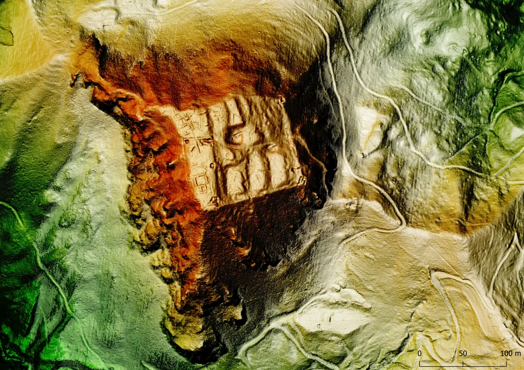 Piatra Roșie. Lidar. Sursa: Alexandru hegyi