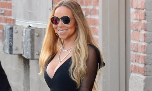 Mariah Carey shows off her curves at Jimmy Kimmel jpeg