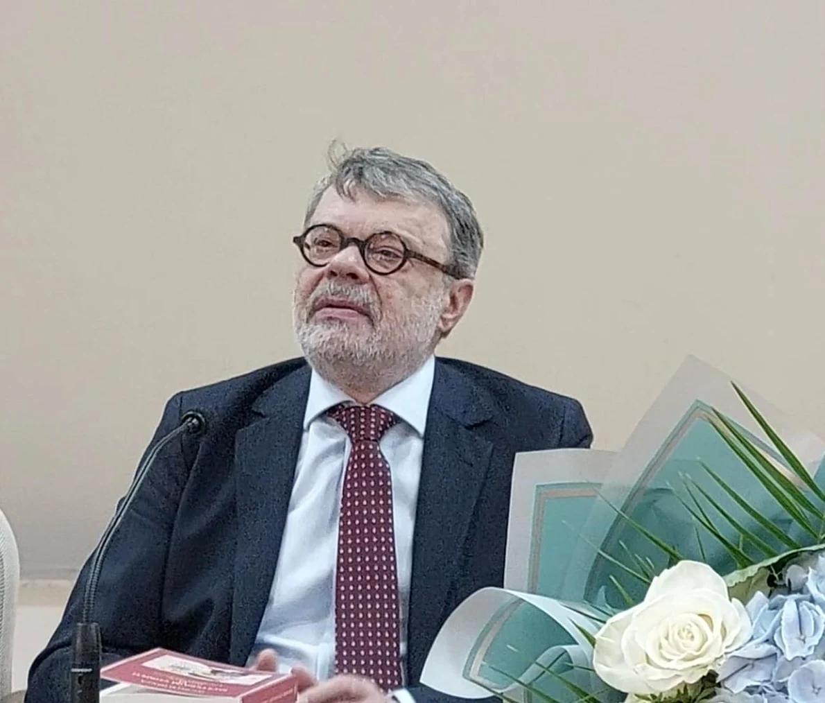 Daniel Barbu (sursa foto: prof. dr. Wilhelm Dancă, lansarea volumului VI din seria Mysterium Christi, 18 mai 2023)