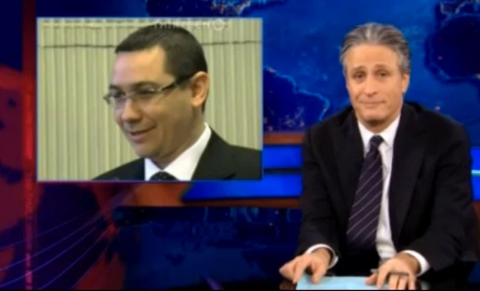 Moderatorul talk show-ului american spune că Victor Ponta pare că se abţine să nu râdă în timpul uneia dintre apariţiile publice