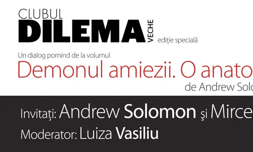 Andrew Solomon şi Mircea Cărtărescu la Clubul Dilema veche jpeg