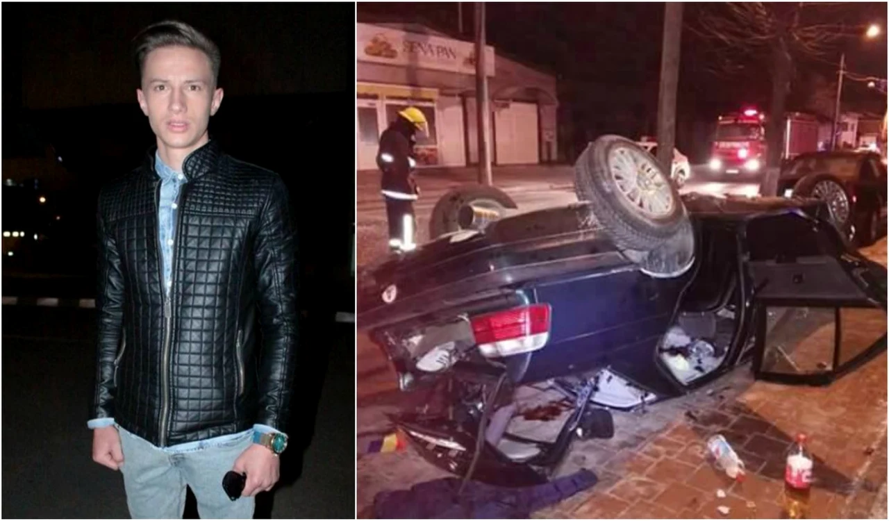 Daniel Mândrilă a produs un accident soldat cu moartea a doi tineri. FOTO Colag Facebook/ ISU Suceava