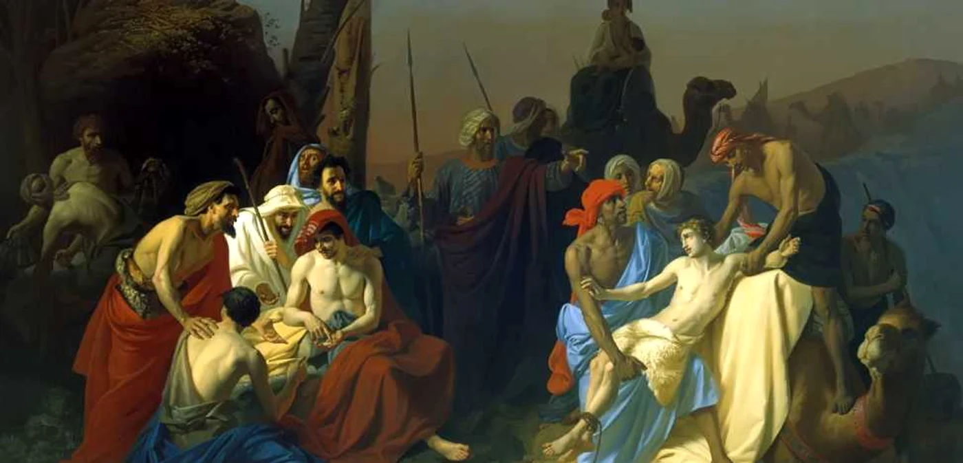 Vânzarea lui Iosif, într-o pictură a rusului Konstantin Flavitsky