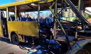 atac cu drone rusesti in nikopol foto x @ZelenskyyUa png