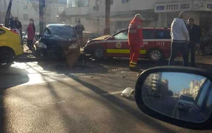 Accident în Iaşi FOTO Grup Facebook Radar Oficial Iaşi