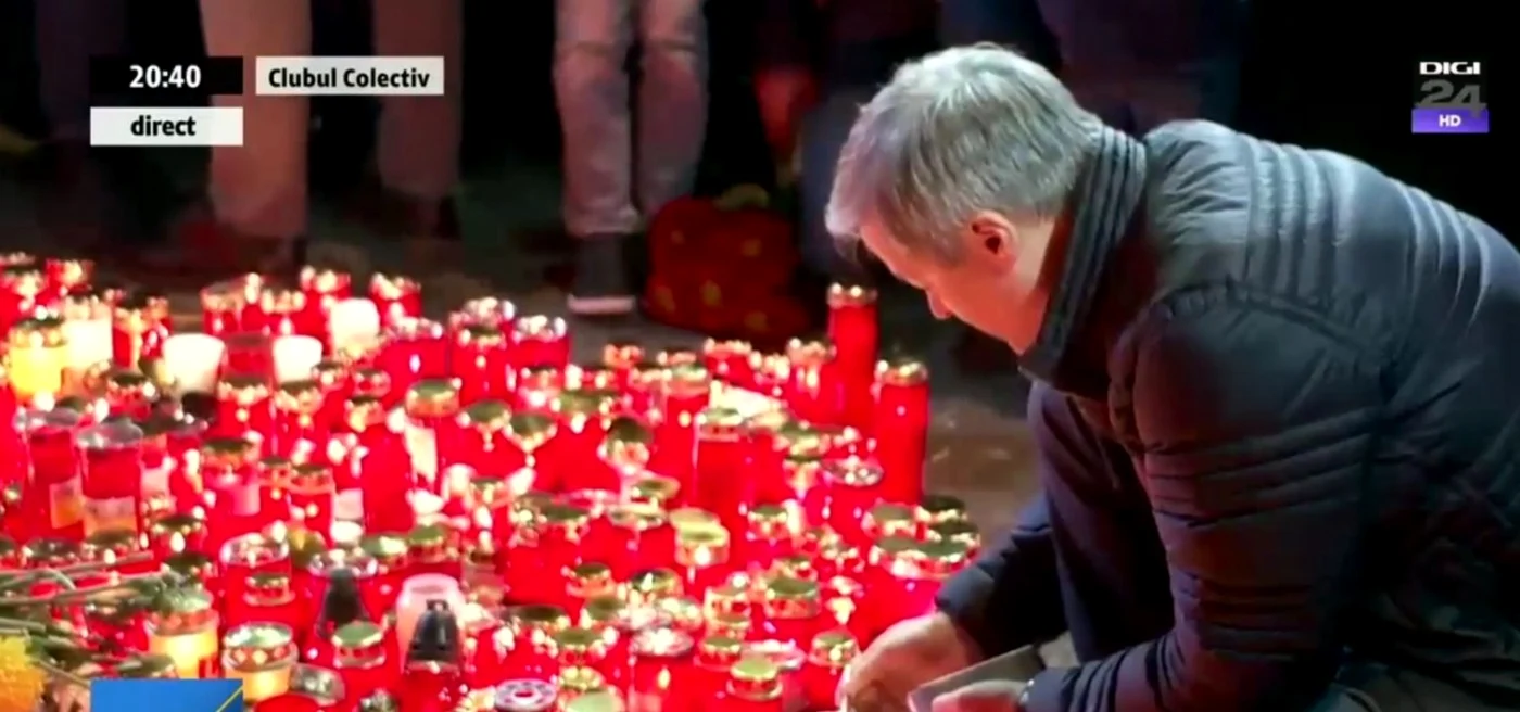 Dacian Cioloş a ţinut un moment de reculegere în faţa fostei fabrici Pionierul FOTO Captură Digi24
