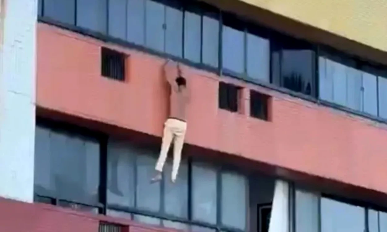 A încercat să fugă pe geamul hotelului după ce ar fi fost prins cu soția altui bărbat