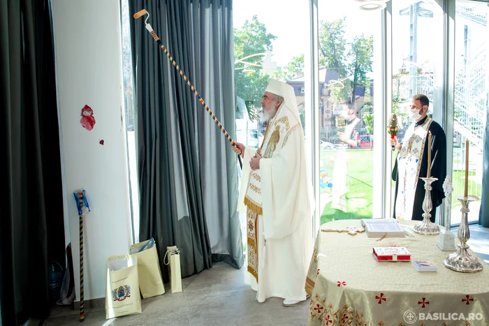 Grădinița a fost sfințită de patriarhul Daniel cu trafaletul special