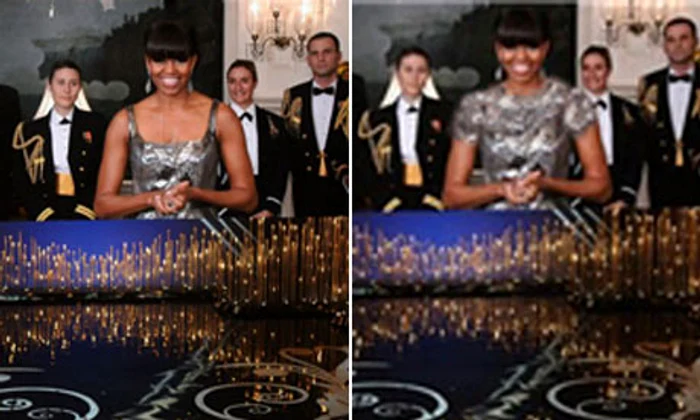 michelle obama retusata