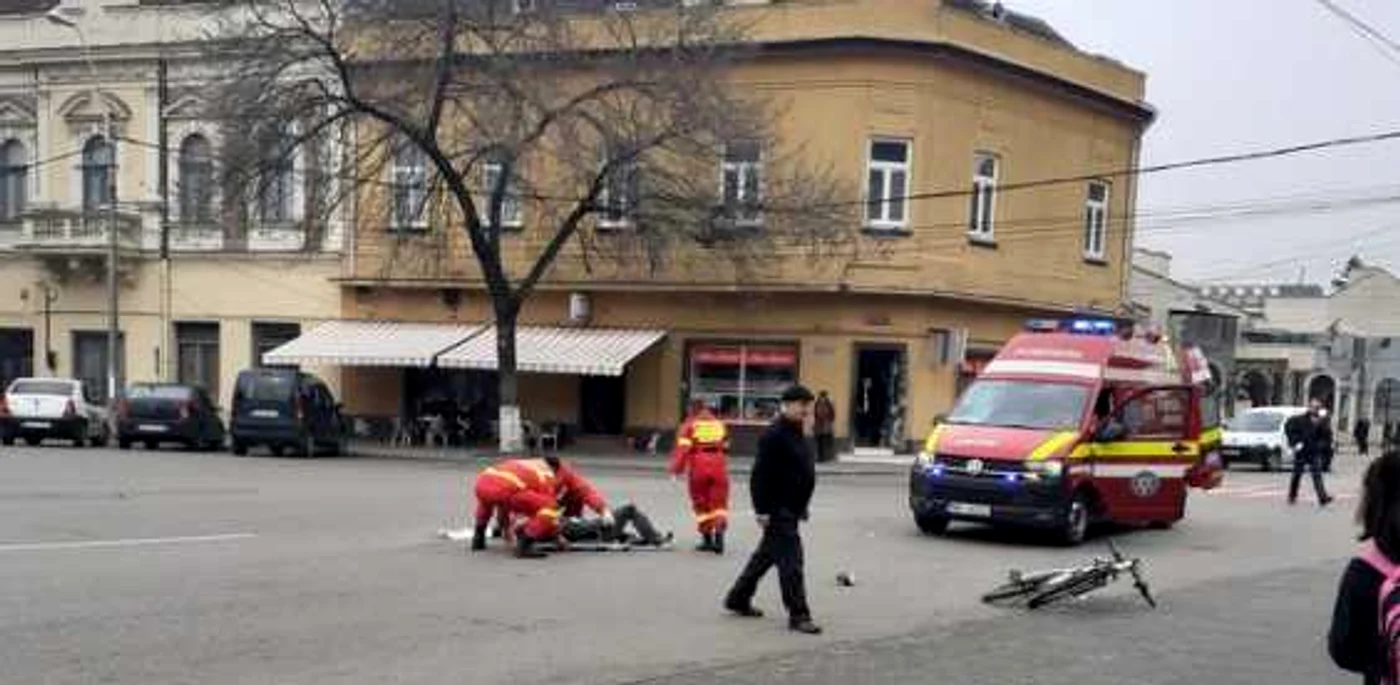 Accident în Centrul Vechi.
