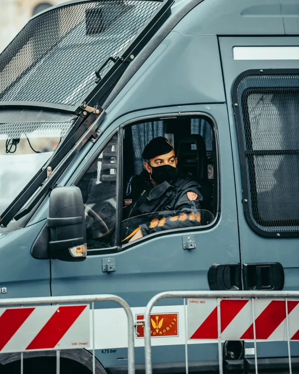 Poliţist italian - arhiva foto