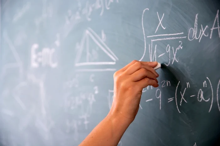 Mână, tablă, integrale, triunghi, matematică, x, a