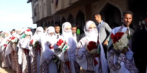zeci de nunți în Fâșia gaza captură viveo ABC news png