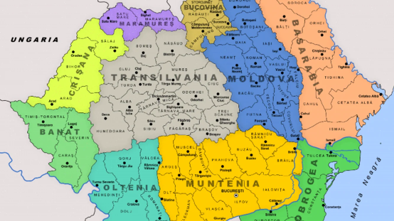 Harta României Mari