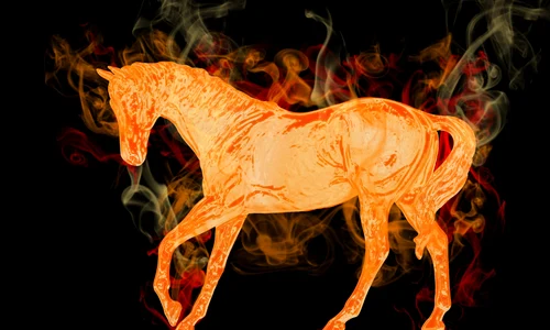 fiery horse jpg