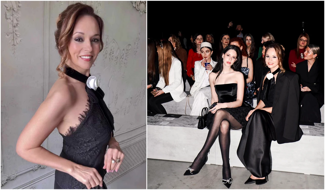 Andreea Marin și fiica sa, Violeta Bănică, la Bucharest Fashion Week 2025   Instagram  (1) jpg