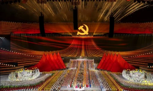 VIDEO // China  Spectacol impresionant dedicat centenarului Partidului Comunist Chinez jpeg
