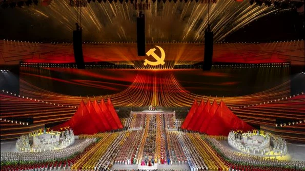 VIDEO // China  Spectacol impresionant dedicat centenarului Partidului Comunist Chinez jpeg