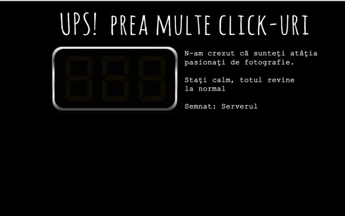 Site-ul f64.ro la începutul campaniei lor de Black Friday