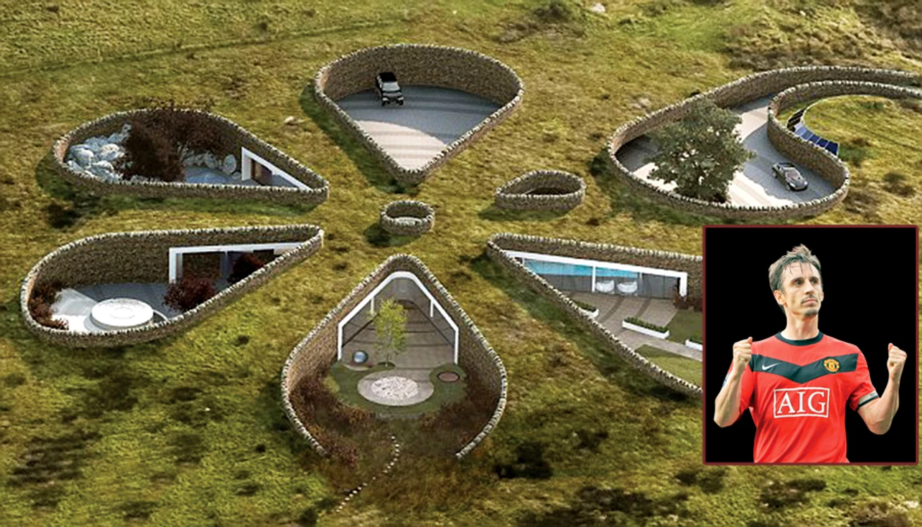 
    Arhitecţii de la Make declară  că sursa lor de inspiraţie a fost  un aşezământ din perioada Neolitică  din Orkney, denumit Skara Brae  