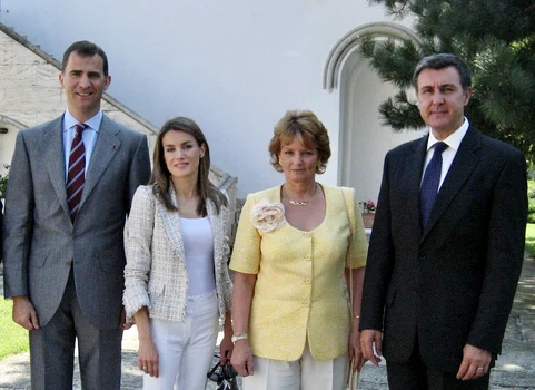 Regele Felipe al Spaniei şi Regina Letizia, împreună cu Majestatea Sa Margareta şi Principele Radu. FOTO: Casa Majestăţii Sale