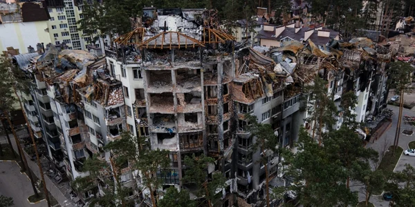 Ziua 55 a războiului Ucraina - Rusia Irpin FOTO Gettyimages