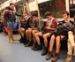 Ziua fără pantaloni la metrou a ajuns în Bucureşti. Foto Roberto Sălceanu